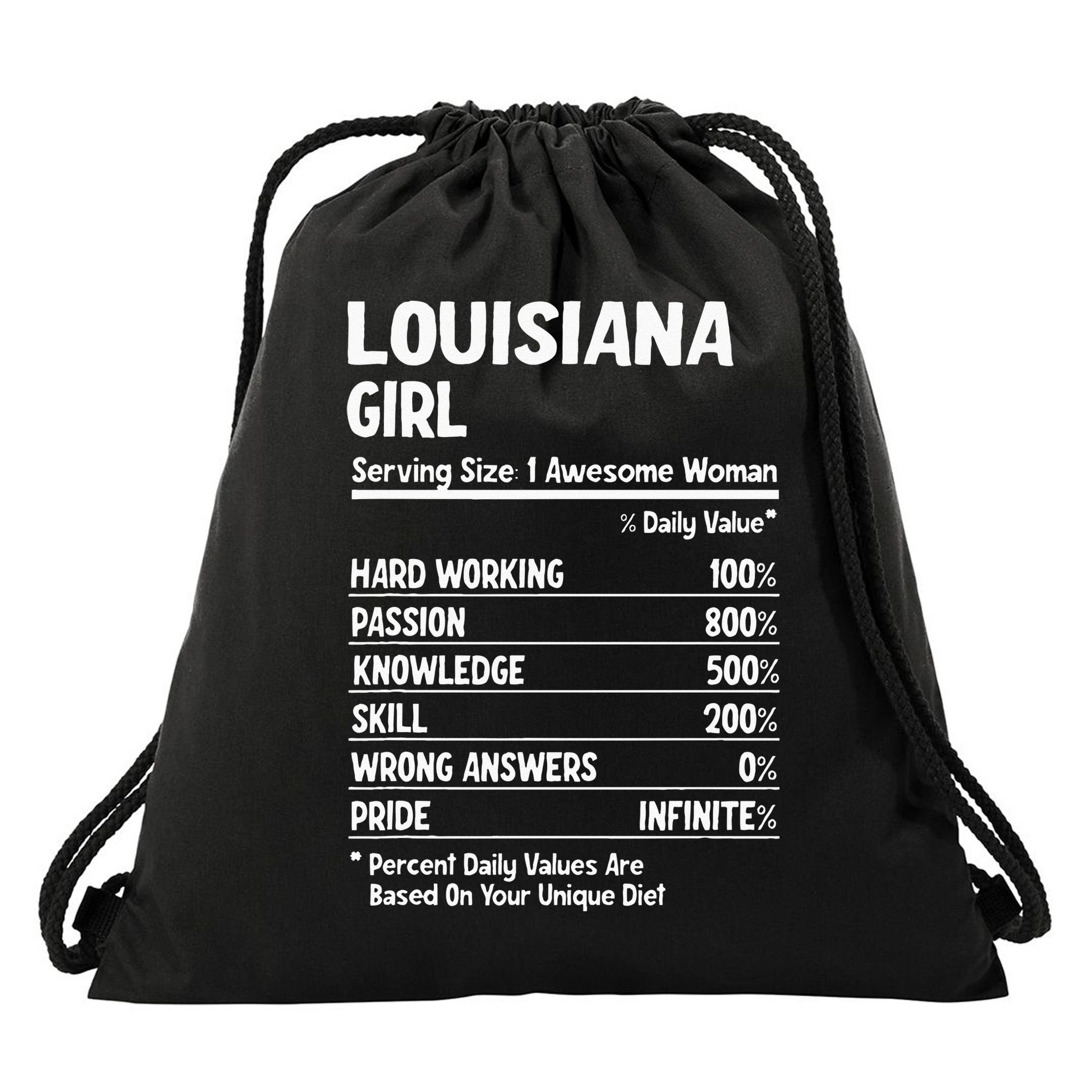 Louisiana Girl Drawstring Bag