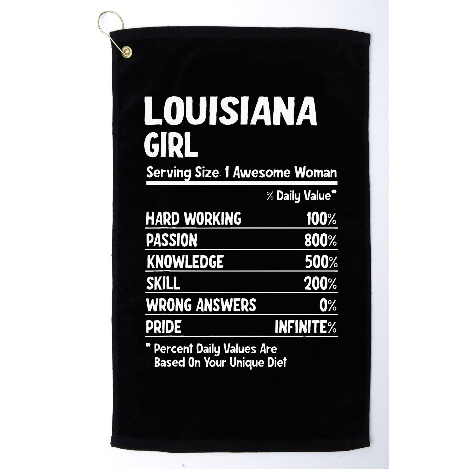 Louisiana Girl Golf Towel