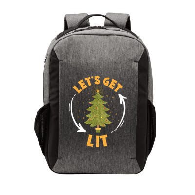 LetS Get Lit Funny Christmas Ing Xmas Tree Lover Cool Gift Vector Backpack