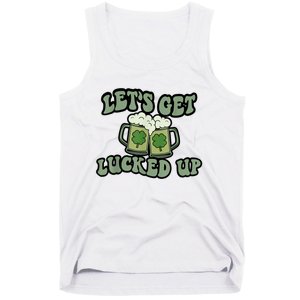 Lets Get Lucked Up Lucky Clovers St Patricks Day Beer Drink Tank Top