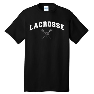 Lacrosse Gifts Lax Lacrosse Player Stick Tall T-Shirt