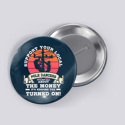 Lineman Gifts Line Worker Image On Back Of Button