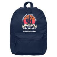 Lineman Gifts Line Worker Image On Back Of 16 in Basic Backpack