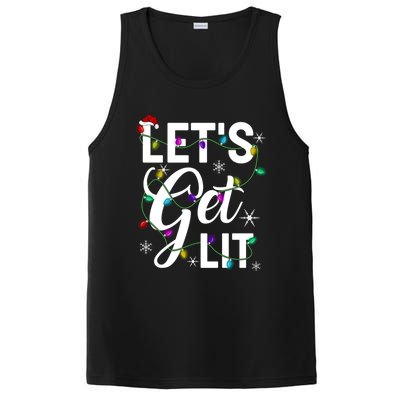 LetS Get Lit Funny Christmas Lighting Xmas Gift PosiCharge Competitor Tank