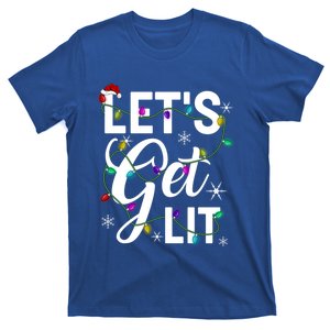 LetS Get Lit Funny Christmas Lighting Xmas Gift T-Shirt