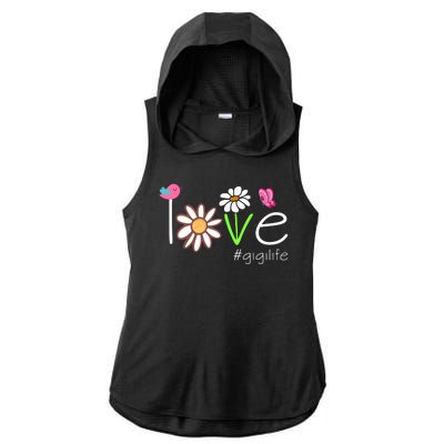 Love Gigi Life Cute Matching Family Ladies PosiCharge Tri-Blend Wicking Draft Hoodie Tank