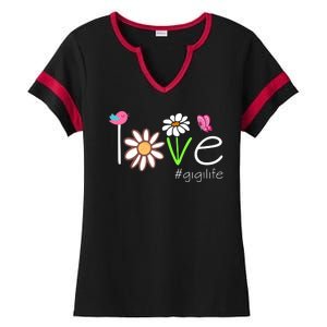 Love Gigi Life Cute Matching Family Ladies Halftime Notch Neck Tee