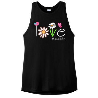 Love Gigi Life Cute Matching Family Ladies PosiCharge Tri-Blend Wicking Tank