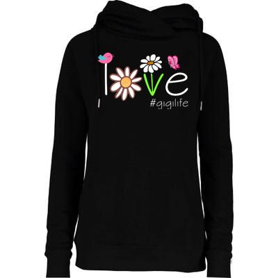 Love Gigi Life Cute Matching Family Womens Funnel Neck Pullover Hood