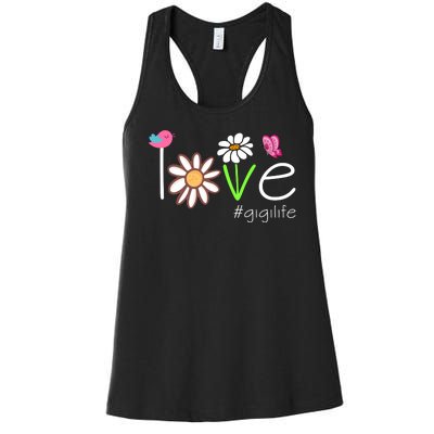 Love Gigi Life Cute Matching Family Women's Racerback Tank