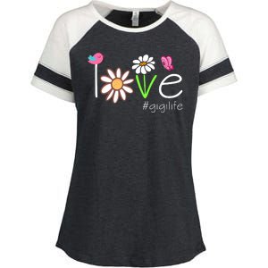 Love Gigi Life Cute Matching Family Enza Ladies Jersey Colorblock Tee