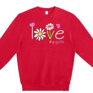 Love Gigi Life Cute Matching Family Premium Crewneck Sweatshirt