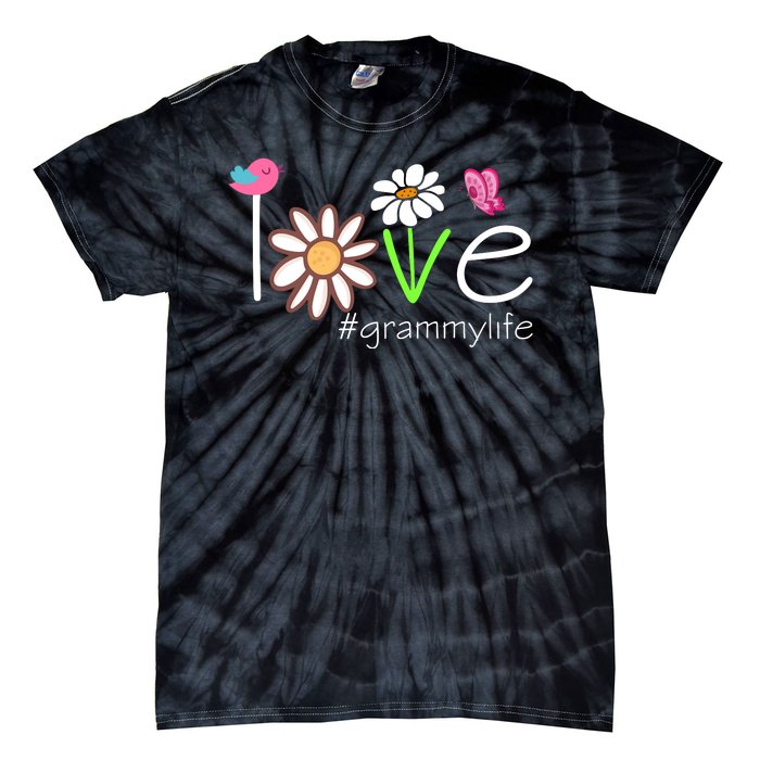 Love Grammy Life Cute Matching Family Tie-Dye T-Shirt