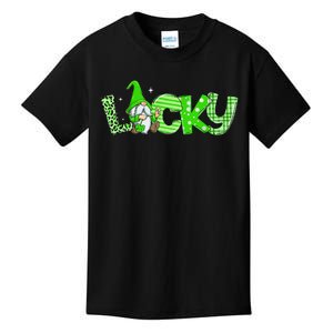 Lucky Gnomes Lovers Shamrock Irish St Patrick's Day Kids T-Shirt