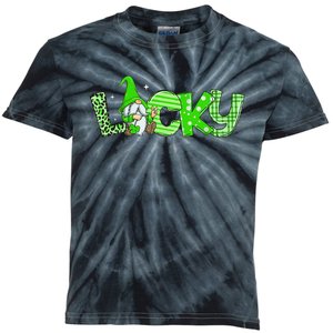 Lucky Gnomes Lovers Shamrock Irish St Patrick's Day Kids Tie-Dye T-Shirt