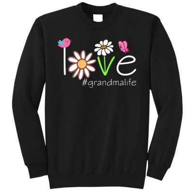 Love Grandma Life Cute Matching Family Sweatshirt