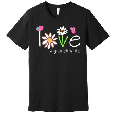 Love Grandma Life Cute Matching Family Premium T-Shirt