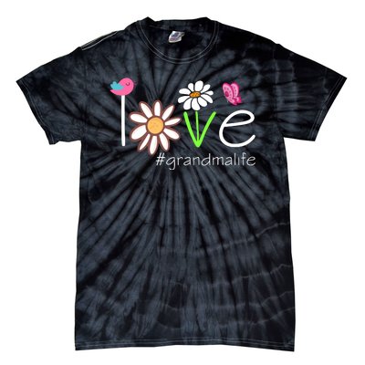 Love Grandma Life Cute Matching Family Tie-Dye T-Shirt