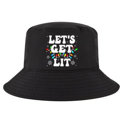 LetS Get Lit Funny Christmas Lights Xmas Pajamas Holiday Cool Comfort Performance Bucket Hat