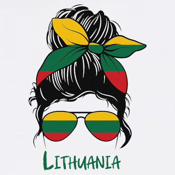 Lithuania Girl Lithuanian Girl Lietuvis Woman Flag Cooling Performance Crew T-Shirt