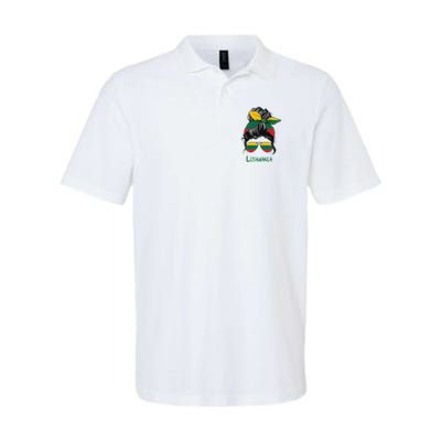 Lithuania Girl Lithuanian Girl Lietuvis Woman Flag Polo