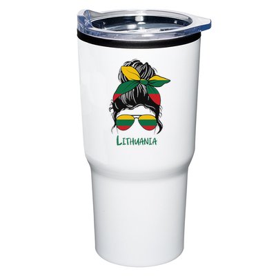 Lithuania Girl Lithuanian Girl Lietuvis Woman Flag Tumbler