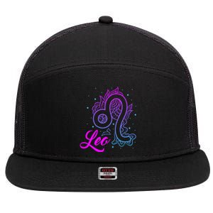 Leo Gift 7 Panel Mesh Trucker Snapback Hat