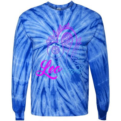 Leo Gift Tie-Dye Long Sleeve Shirt