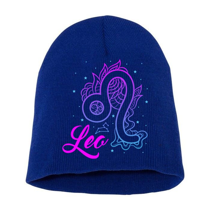 Leo Gift Short Acrylic Beanie