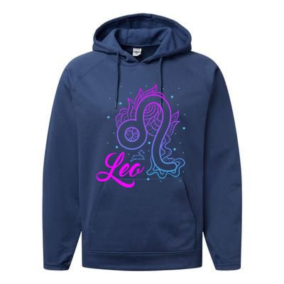 Leo Gift Performance Fleece Hoodie