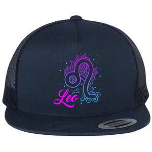 Leo Gift Flat Bill Trucker Hat