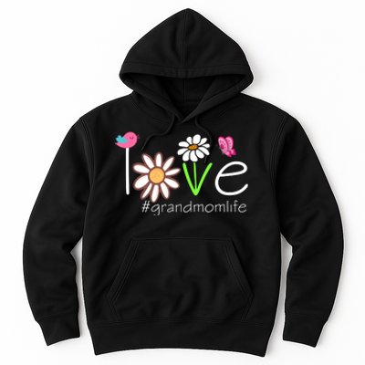 Love Grandmom Life Cute Matching Family Hoodie