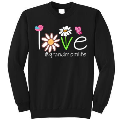 Love Grandmom Life Cute Matching Family Sweatshirt