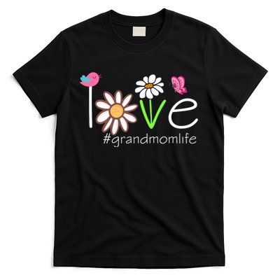 Love Grandmom Life Cute Matching Family T-Shirt