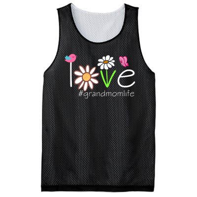 Love Grandmom Life Cute Matching Family Mesh Reversible Basketball Jersey Tank