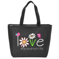 Love Grandmom Life Cute Matching Family Zip Tote Bag