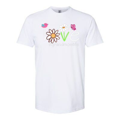 Love Grandmom Life Cute Matching Family Softstyle CVC T-Shirt