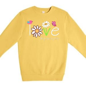 Love Granny Life Cute Matching Family Premium Crewneck Sweatshirt