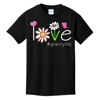 Love Granny Life Cute Matching Family Kids T-Shirt