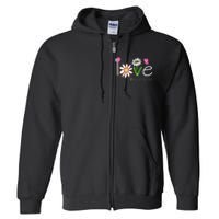 Love Granny Life Cute Matching Family Full Zip Hoodie