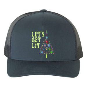 Let's Get Ligift Christmas Tree Lights Xmas Pajama Cute Gift Yupoong Adult 5-Panel Trucker Hat