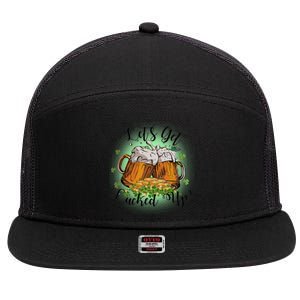 Let's Get Lucked Up Cheer Beer Drinking Team Saint Patrick's Day 7 Panel Mesh Trucker Snapback Hat