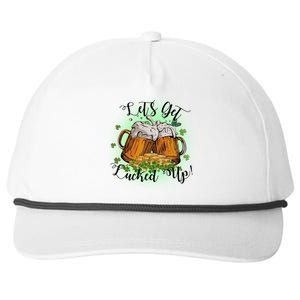 Let's Get Lucked Up Cheer Beer Drinking Team Saint Patrick's Day Snapback Five-Panel Rope Hat