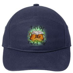 Let's Get Lucked Up Cheer Beer Drinking Team Saint Patrick's Day 7-Panel Snapback Hat