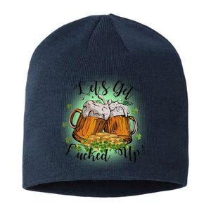 Let's Get Lucked Up Cheer Beer Drinking Team Saint Patrick's Day Sustainable Beanie