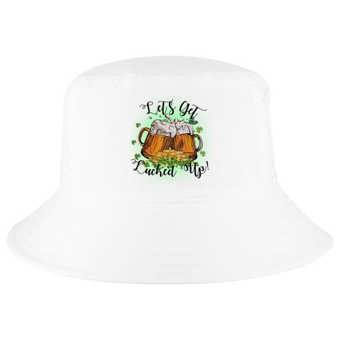 Let's Get Lucked Up Cheer Beer Drinking Team Saint Patrick's Day Cool Comfort Performance Bucket Hat