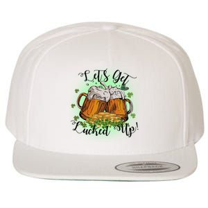 Let's Get Lucked Up Cheer Beer Drinking Team Saint Patrick's Day Wool Snapback Cap