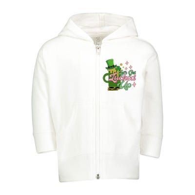 Let's Get Lucked Up St Patrick's Toddler Zip Fleece Hoodie