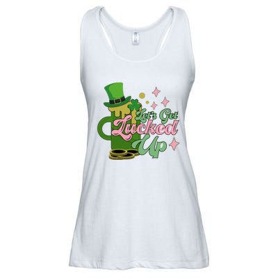 Let's Get Lucked Up St Patrick's Ladies Essential Flowy Tank