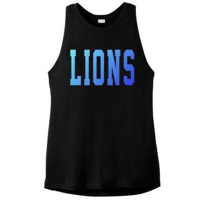 Lions Gift Ladies PosiCharge Tri-Blend Wicking Tank